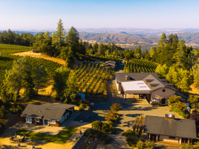 Summer View of Robert Craig Winery atop Howell Mountain