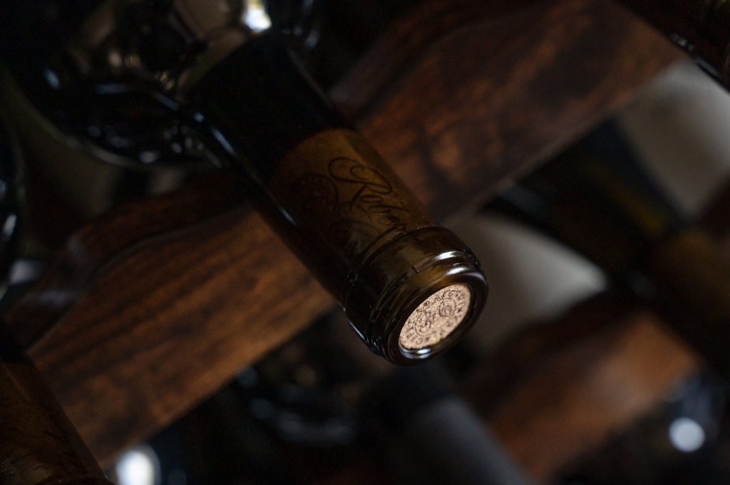 Close up of robert craig bottles & cork